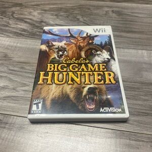 Wii Game Cabela's Big Game Hunter With Manual Excellent Condition T-teen